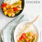 Sweet ans Sour Chicken Pinterest Pin