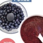 Blueberry Puree Pinterest Pin