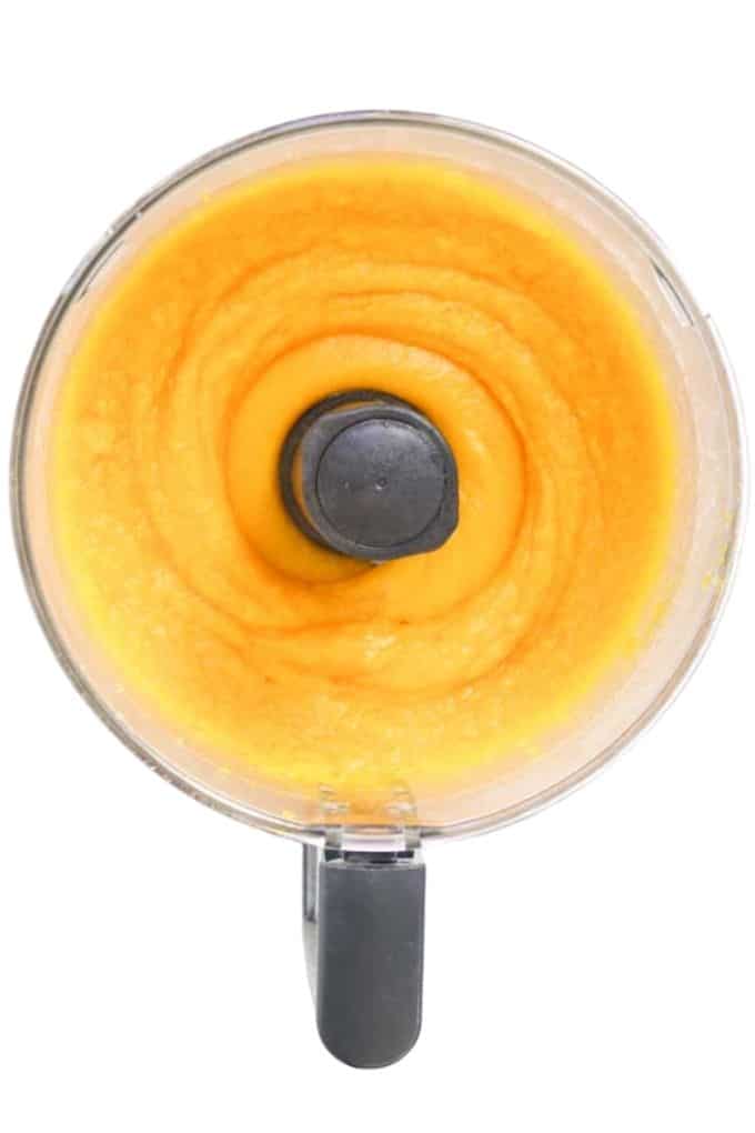 Butternut Squash Puree in Food Processor