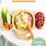 Cheesy Quinoa Short Pinterest Pin