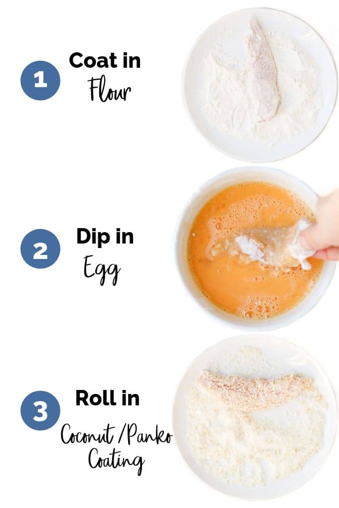 Process Steps for Coating Coconut Tenders