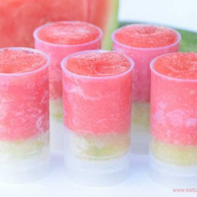 Frozen Watermelon Push Pops