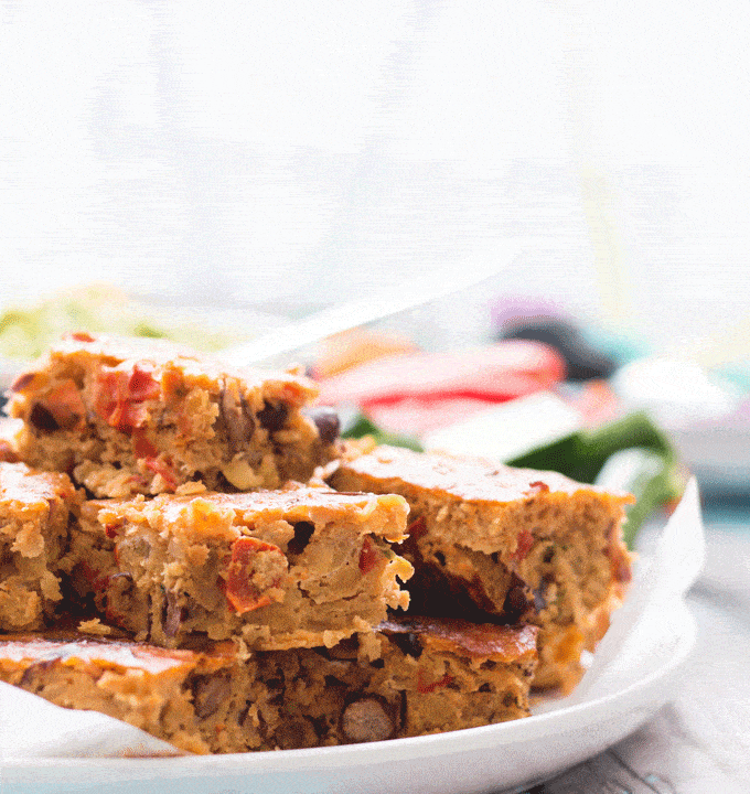 Mexican lentil bake. Packed with veggies. High protein, finger food. Great for BLW (baby led weaning) and great for the lunch box.