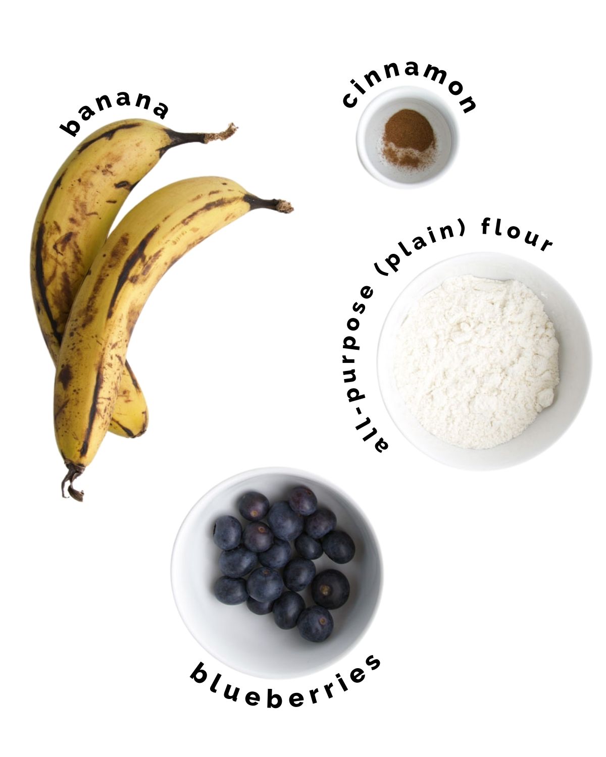 Ingredients Needed to Make Banana Fritters.