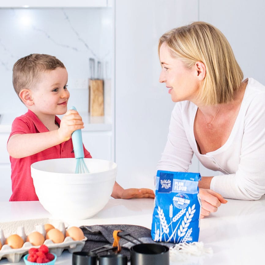 Mum Cooking with Child