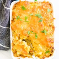 Baked Butternut Squash mac and Cheese in Individual Dish