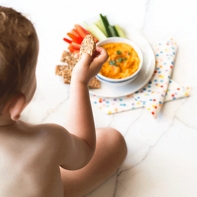 Carrot hummus. A great dip for kids, babies puree or spread. 