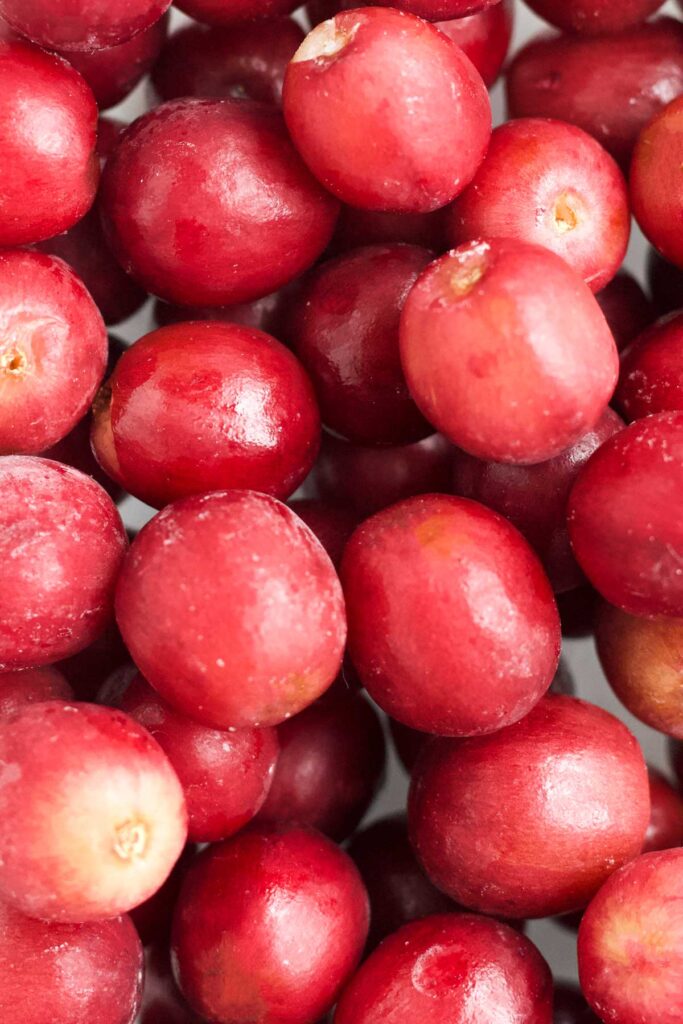 Close Up Shot of Frozen Grapes