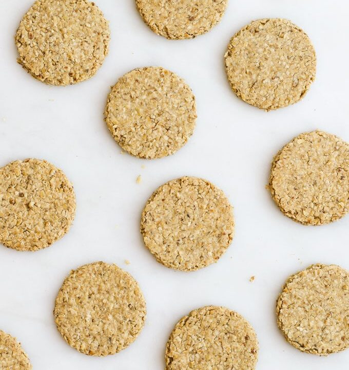 Flat lay Photo of Scottish Oatcakes.