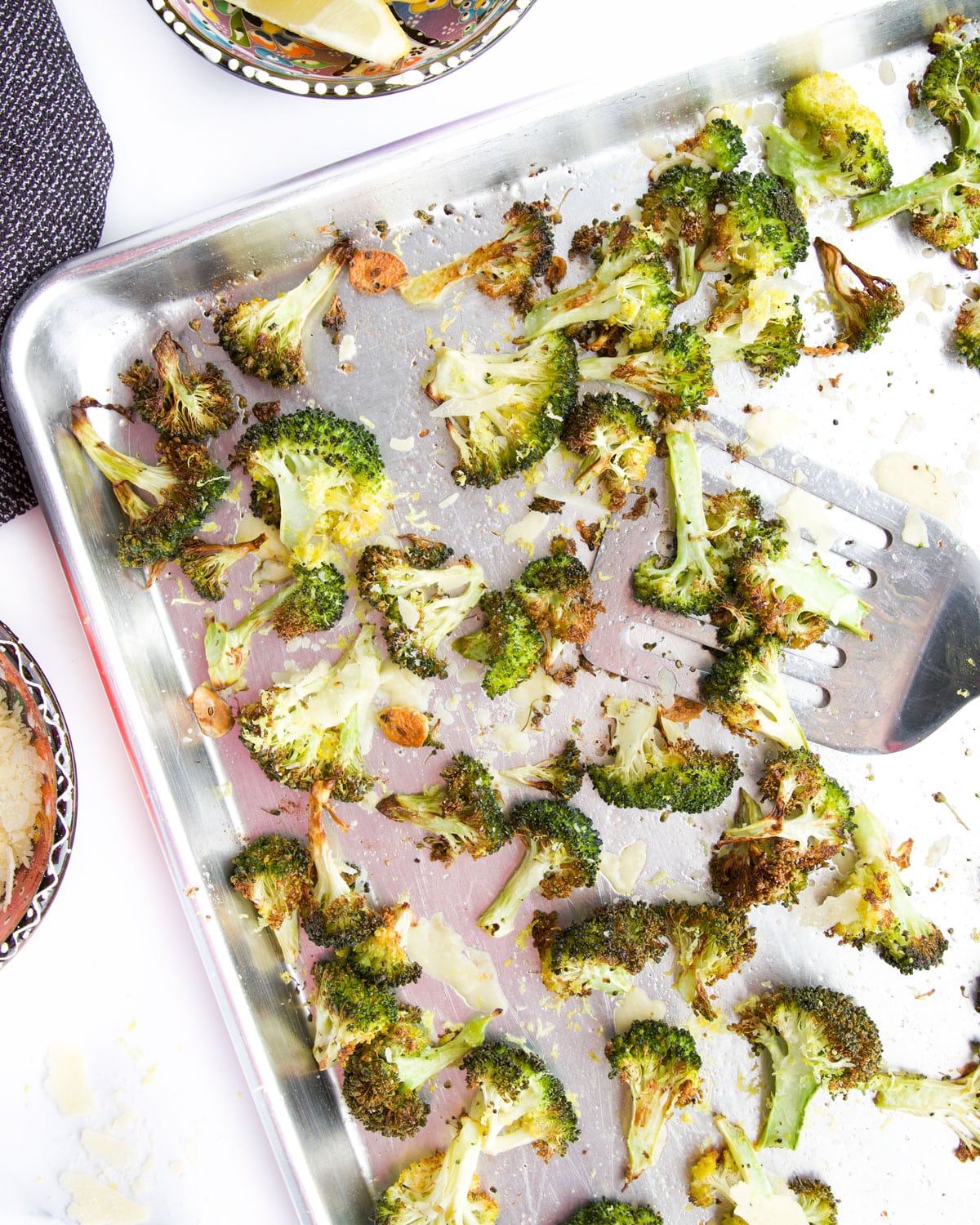 Roast Broccoli on Baking Sheet.