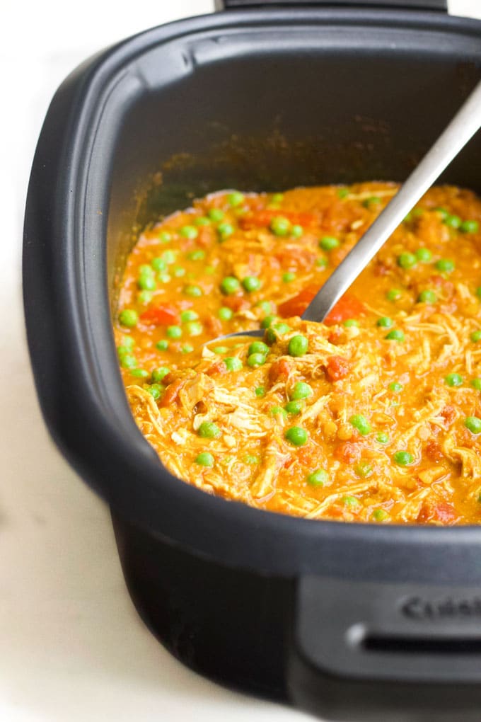 Slow cooker chicken Curry Cooked and in the Slow Cooker