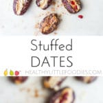 Dates stuffed with peanut butter