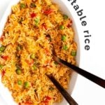 Vegetable Rice Pinterest Pin